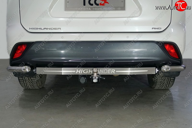 20 499 р. Фаркоп (тягово-сцепное устройство) TCC надпись Highlander  Toyota Highlander  XU70 (2020-2025) (Оцинкованный, шар E - оцинкованный)  с доставкой в г. Кемерово