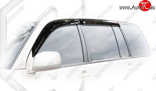 2 079 р. Дефлектора окон CA-Plastic Toyota Highlander XU20 дорестайлинг (2000-2003) (Classic полупрозрачный, Без хром.молдинга, Крепление только на скотч)  с доставкой в г. Кемерово