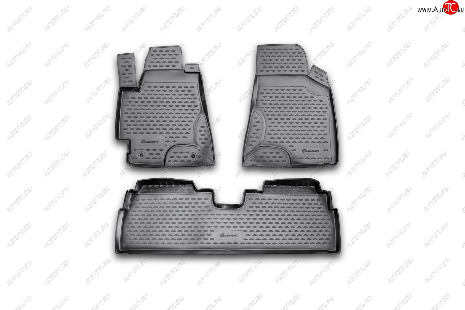 4 699 р. Коврики в салон Element 3 шт. (полиуретан)  Toyota Highlander  XU20 - Kluger  XU20 (Цвет: черный)  с доставкой в г. Кемерово