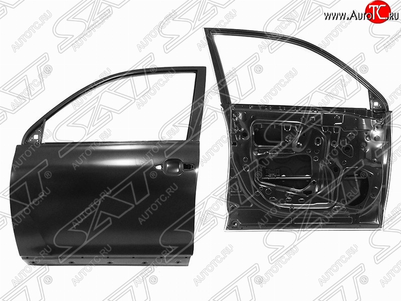 7 499 р. Правая дверь передняя SAT Toyota Highlander XU40 дорестайлинг (2007-2010) (Неокрашенная)  с доставкой в г. Кемерово