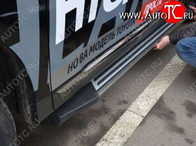 12 799 р. Пороги CT v1 Toyota Highlander XU40 дорестайлинг (2007-2010)  с доставкой в г. Кемерово