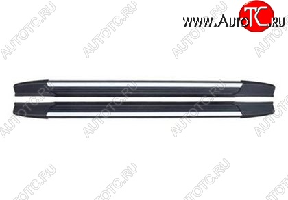 21 599 р. Пороги CT v2 Toyota Highlander XU40 дорестайлинг (2007-2010)  с доставкой в г. Кемерово
