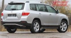 12 239 р. Защита заднего бампера Souz-96 (d42)  Toyota Highlander  XU40 (2010-2013) рестайлинг  с доставкой в г. Кемерово. Увеличить фотографию 1