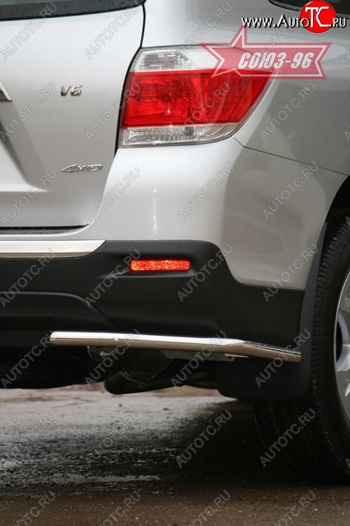 8 819 р. Защита заднего бампера из двух боковых уголков (d42) Souz-96 Toyota Highlander XU40 рестайлинг (2010-2013)  с доставкой в г. Кемерово