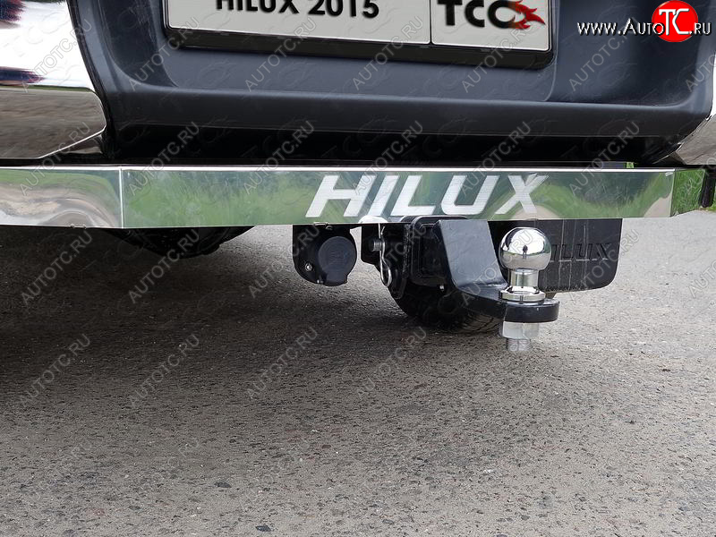 23 999 р. Фаркоп (тягово-сцепное устройство) Exclusive/Black Onyx TCC  Toyota Hilux ( AN20,AN30,  AN120) (2011-2020)  2-ой рестайлинг, дорестайлинг, 1-ый рестайлинг (оцинкованный, шар Е нержавейка)  с доставкой в г. Кемерово