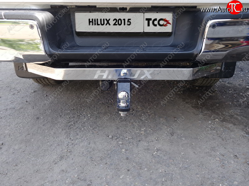 20 999 р. Фаркоп (тягово-сцепное устройство) Exclusive/Black Onyx TCC  Toyota Hilux ( AN20,AN30,  AN120) (2011-2020)  2-ой рестайлинг, дорестайлинг, 1-ый рестайлинг (оцинкованный, шар Е )  с доставкой в г. Кемерово