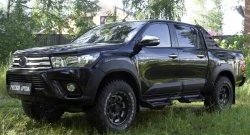 27 899 р. Расширитель арки RA (вылет 25 мм, комплект)  Toyota Hilux  AN120 (2016-2020) дорестайлинг (Поверхность шагрень)  с доставкой в г. Кемерово. Увеличить фотографию 5