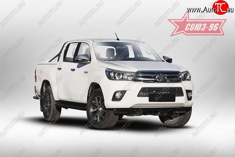 6 614 р. Декоративный элемент воздухозаборника Souz-96 (d10) Toyota Hilux AN120 дорестайлинг (2016-2020)  с доставкой в г. Кемерово