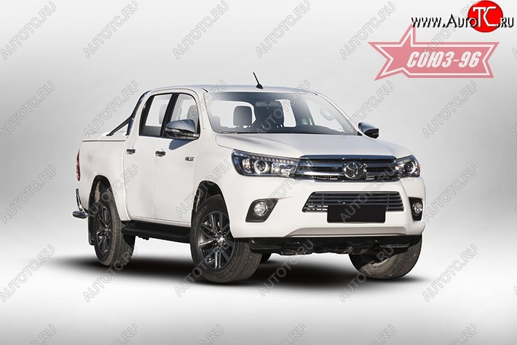 7 289 р. Декоративный элемент воздухозаборника Souz-96 (d16) Toyota Hilux AN120 дорестайлинг (2016-2020)  с доставкой в г. Кемерово