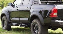 3 499 р. Брызговики под расширители колесных арок с выносом 50 мм RA  Toyota Hilux  AN120 (2016-2020) дорестайлинг  с доставкой в г. Кемерово. Увеличить фотографию 4