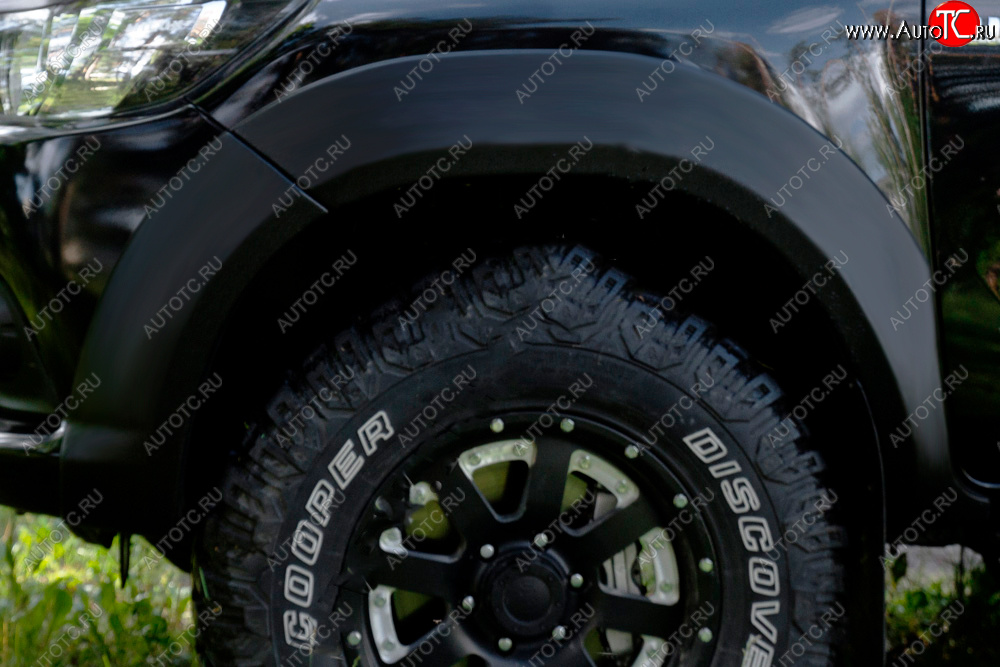 6 999 р. Расширитель арки RA (вылет 25 мм, передний левый)  Toyota Hilux  AN120 (2016-2020) дорестайлинг (Поверхность глянец под покраску, Неокрашенный)  с доставкой в г. Кемерово