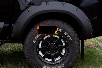 Расширитель арки RA (вылет 50 мм, задний левый) Toyota Hilux  AN120 (2016-2020) дорестайлинг (Поверхность шагрень)