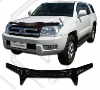 Дефлектор капота (N215) CA-Plastiс Toyota Hilux Surf N210 дорестайлинг (2002-2005)