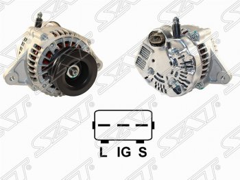 7 649 р. Генератор (80A/ 12V) (1KZ) SAT Toyota Hilux Surf N180 5 дв. дорестайлинг (1995-1998)  с доставкой в г. Кемерово. Увеличить фотографию 1