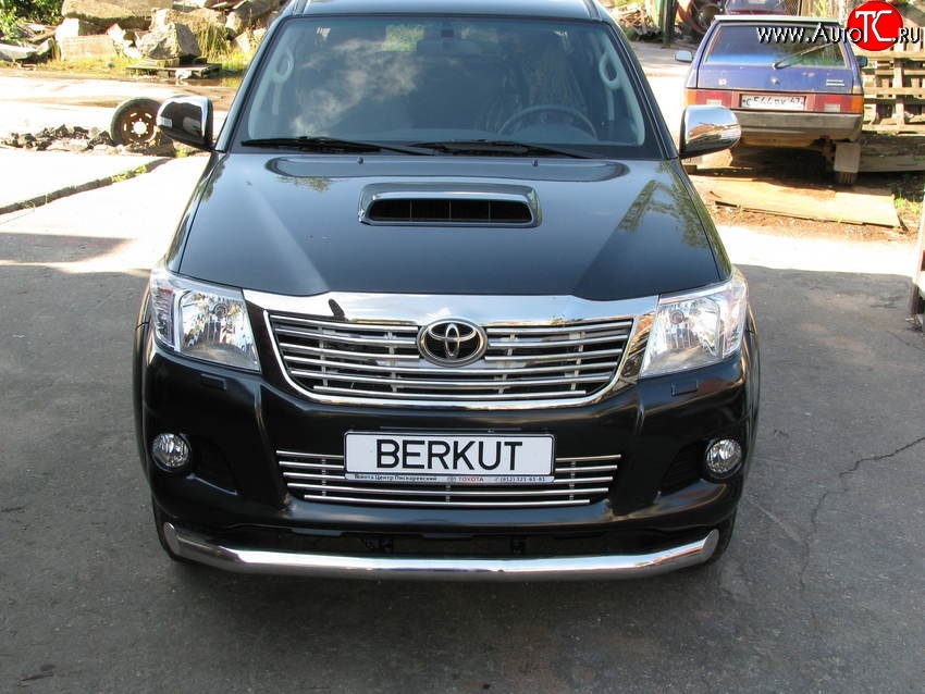 5 599 р. Декоративная вставка решетки радиатора Berkut Toyota Hilux AN20,AN30  2-ой рестайлинг (2011-2016)  с доставкой в г. Кемерово