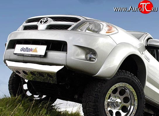 30 699 р. Накладки на колёсные арки с выносом 120 мм Delta 4x4 Toyota Hilux AN10,AN20 дорестайлинг (2004-2008) (Неокрашенные)  с доставкой в г. Кемерово