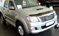 3 299 р. Дефлектор капота NovLine Toyota Hilux AN20,AN30  2-ой рестайлинг (2011-2016)  с доставкой в г. Кемерово. Увеличить фотографию 1