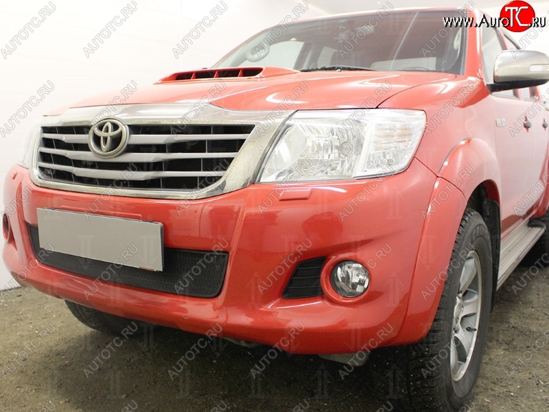 1 499 р. Защитная решётка в воздуховод автомобиля Russtal  Toyota Hilux  AN20,AN30 (2011-2016)  2-ой рестайлинг  с доставкой в г. Кемерово