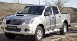 1 059 р. Зимняя заглушка решетки переднего бампера РА Toyota Hilux AN20,AN30  2-ой рестайлинг (2011-2016)  с доставкой в г. Кемерово. Увеличить фотографию 3