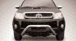 Усиленная защита переднего бампера из трубы диаметром 76 мм Slitkoff Toyota Hilux  AN10,AN20 (2008-2011) 1-ый рестайлинг