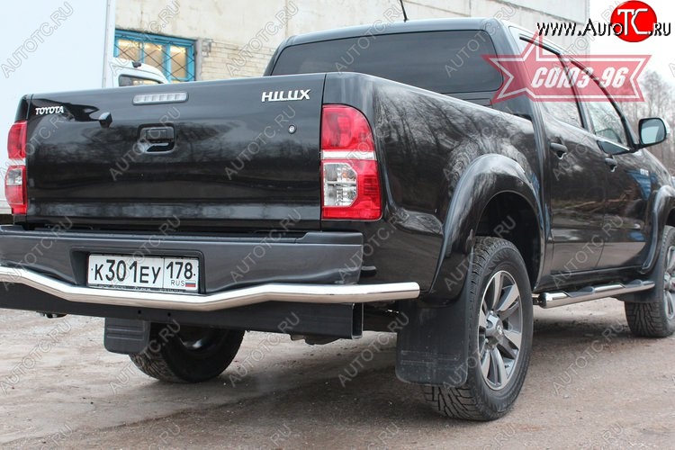 17 819 р. Защита заднего бампера Souz-96 (d60)  Toyota Hilux  AN10,AN20 (2008-2011) 1-ый рестайлинг  с доставкой в г. Кемерово