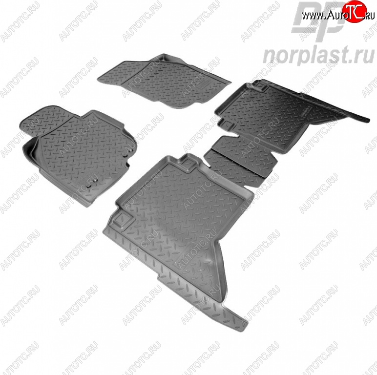 3 299 р. Комплект ковриков в салон Norplast  Toyota Hilux  AN10,AN20 (2008-2011) 1-ый рестайлинг  с доставкой в г. Кемерово