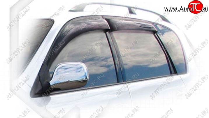 2 799 р. Дефлектора окон (M10G-M15G) CA-Plastic Toyota Ipsum SXM10 дорестайлинг (1995-1998) (Classic полупрозрачный, Без хром.молдинга, Крепление только на скотч)  с доставкой в г. Кемерово
