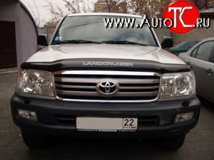 3 689 р. Дефлектор капота NovLine Toyota Land Cruiser 100 1-ый рестайлинг (2002-2005) с доставкой в г. Кемерово Увеличить фотографию 1 3 689 р. Дефлектор капота NovLine Toyota Land Cruiser 100 1-ый рестайлинг (2002-2005) с доставкой в г. Кемерово
