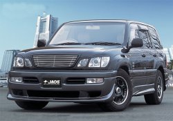 18 749 р. Накладка на передний бампер JAOS Toyota Land Cruiser 100 дорестайлинг (1998-2002) (Неокрашенная)  с доставкой в г. Кемерово. Увеличить фотографию 3