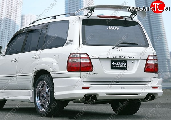 11 949 р. Накладка на задний бампер JAOS Toyota Land Cruiser 10 100 дорестайлинг (1998-2002) (Неокрашенная)  с доставкой в г. Кемерово