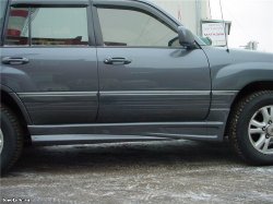 15 349 р. Пороги накладки JAOS Toyota Land Cruiser 100 дорестайлинг (1998-2002) (Неокрашенные)  с доставкой в г. Кемерово. Увеличить фотографию 3