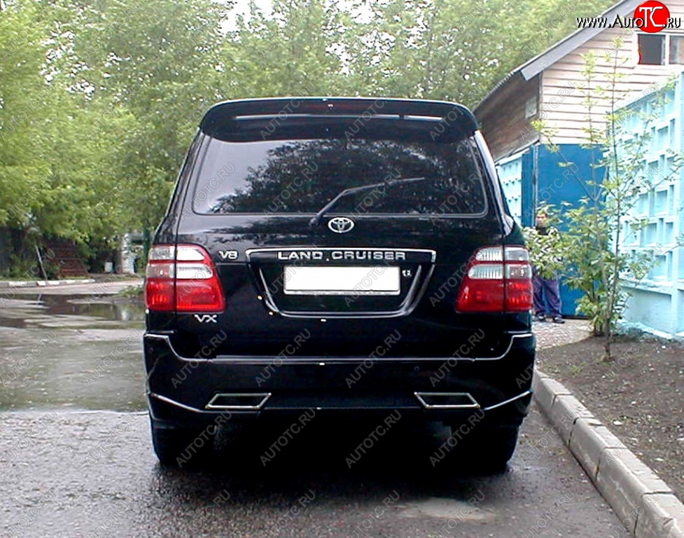 13 449 р. Задний бампер HUNTER Toyota Land Cruiser 100 дорестайлинг (1998-2002) (Неокрашенный)  с доставкой в г. Кемерово