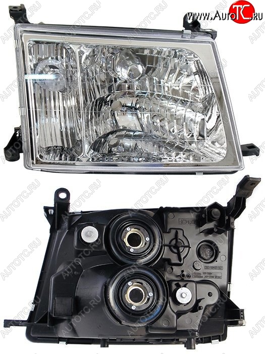 5 399 р. Правая фара SAT Toyota Land Cruiser 100 дорестайлинг (1998-2002)  с доставкой в г. Кемерово
