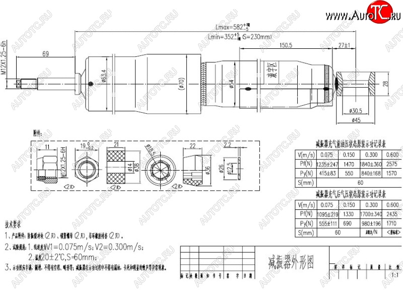 2 499 р. Амортизатор задний LH=RH SAT  Toyota Land Cruiser ( 80,  J105) (1989-2007)  с доставкой в г. Кемерово