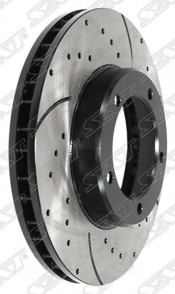 Комплект тормозных дисков SAT (перфорированые, передние, d 322, (General) LCR H) Toyota Land Cruiser  J105 (1998-2007)