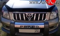 3 689 р. Дефлектор капота NovLine  Toyota Land Cruiser Prado  J120 (2002-2009)  с доставкой в г. Кемерово. Увеличить фотографию 1