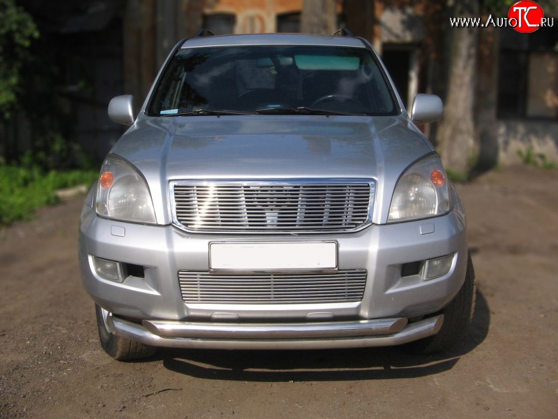 5 599 р. Декоративная вставка воздухозаборника (номер на бампере) Berkut Toyota Land Cruiser Prado J120 (2002-2009)  с доставкой в г. Кемерово