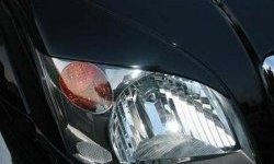 1 649 р. Реснички на фары CT Toyota Land Cruiser Prado J120 (2002-2009) (Неокрашенные)  с доставкой в г. Кемерово. Увеличить фотографию 2
