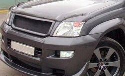 1 649 р. Реснички на фары CT Toyota Land Cruiser Prado J120 (2002-2009) (Неокрашенные)  с доставкой в г. Кемерово. Увеличить фотографию 3