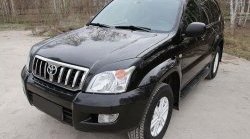 1 099 р. Реснички RA на фары  Toyota Land Cruiser Prado  J120 (2002-2009) (Неокрашенные)  с доставкой в г. Кемерово. Увеличить фотографию 2