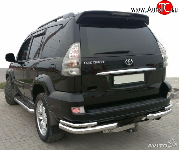 7 899 р. Спойлер Style  Toyota Land Cruiser Prado  J120 (2002-2009) (Неокрашенный)  с доставкой в г. Кемерово