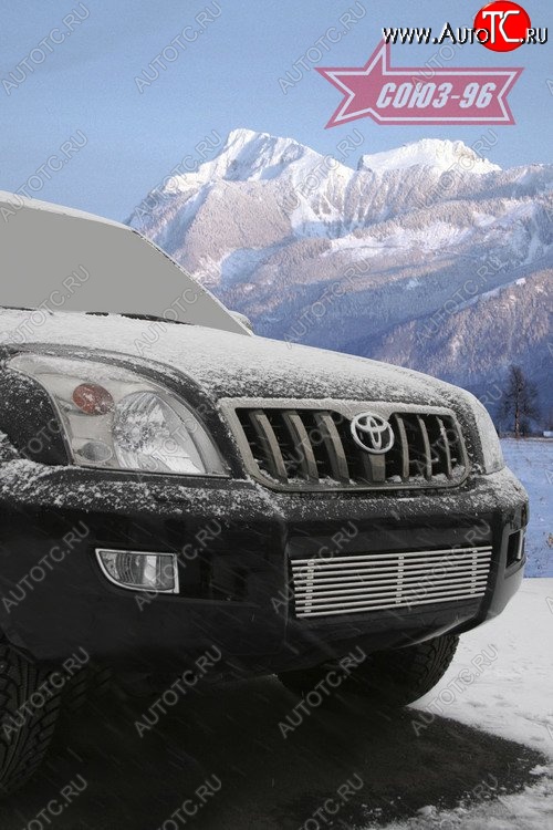 5 219 р. Декоративная вставка воздухозаборника в бампер Souz-96  Toyota Land Cruiser Prado  J120 (2002-2009)  с доставкой в г. Кемерово