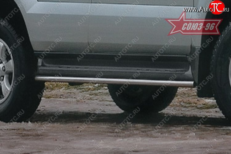 10 079 р. Защита штатного порога Souz-96 (d42) Toyota Land Cruiser Prado J120 (2002-2009)  с доставкой в г. Кемерово