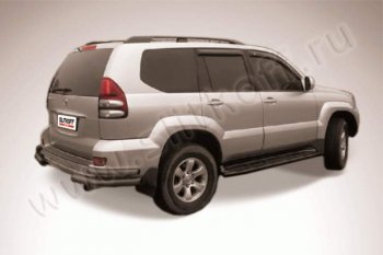 Уголки d76+d42 двойные Slitkoff (сталь с полимерным покрытием) Toyota Land Cruiser Prado  J120 (2002-2009)