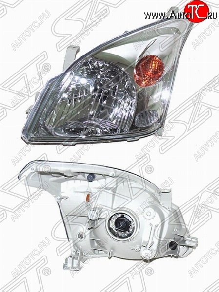 5 299 р. Левая фара передняя SAT Toyota Land Cruiser Prado J120 (2002-2009) с доставкой в г. Кемерово Увеличить фотографию 1 5 299 р. Левая фара передняя SAT Toyota Land Cruiser Prado J120 (2002-2009) с доставкой в г. Кемерово