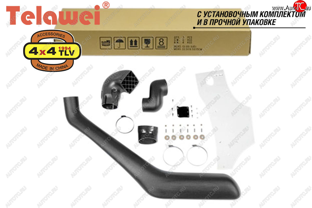 7 849 р. Шноркель Telawei (4.0 V6, 1GR-FE)  Toyota Land Cruiser Prado  J120 (2002-2009)  с доставкой в г. Кемерово