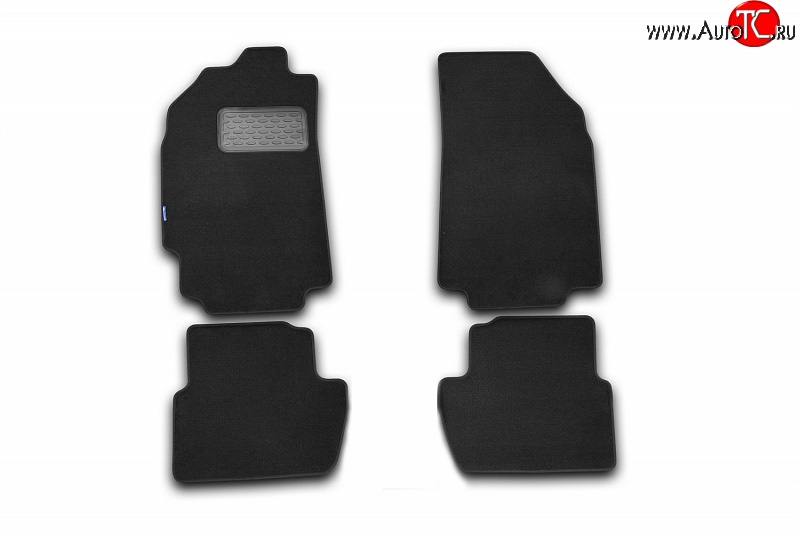 2 159 р. Коврики в салон Element 4 шт. (текстиль) (АКПП) Toyota Land Cruiser Prado J120 (2002-2009) (Черные)  с доставкой в г. Кемерово