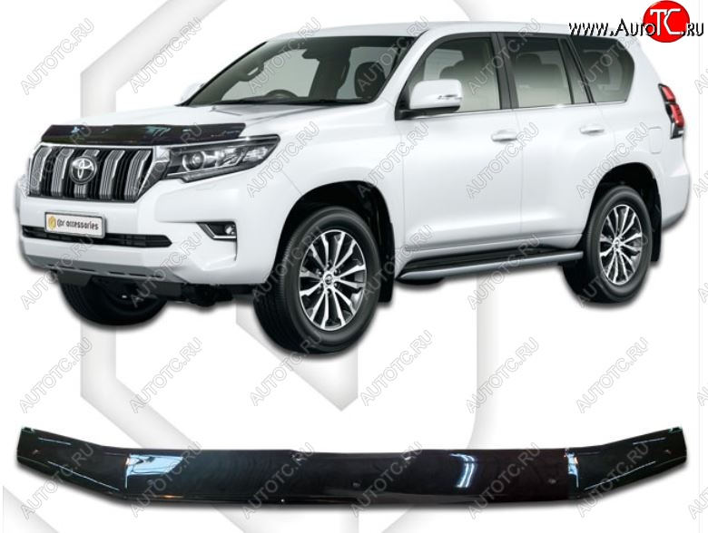 2 059 р. Дефлектор капота CA-Plastic Toyota Land Cruiser Prado J150 2-ой рестайлинг (2017-2020) (Classic черный, Без надписи) с доставкой в г. Кемерово Увеличить фотографию 1 2 059 р. Дефлектор капота CA-Plastic Toyota Land Cruiser Prado J150 2-ой рестайлинг (2017-2020) (Classic черный, Без надписи) с доставкой в г. Кемерово