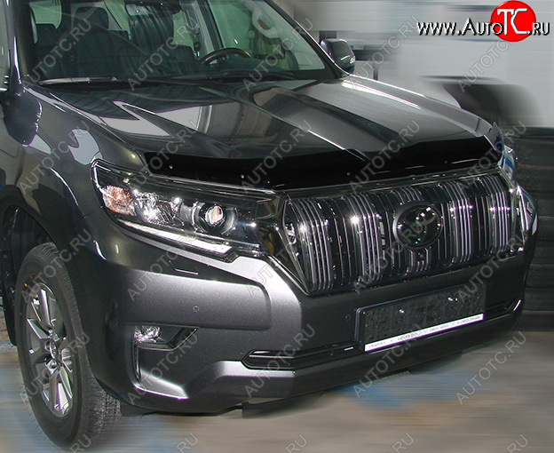 3 689 р. Дефлектор капота SIM Toyota Land Cruiser Prado J150 2-ой рестайлинг (2017-2020) с доставкой в г. Кемерово Увеличить фотографию 1 3 689 р. Дефлектор капота SIM Toyota Land Cruiser Prado J150 2-ой рестайлинг (2017-2020) с доставкой в г. Кемерово
