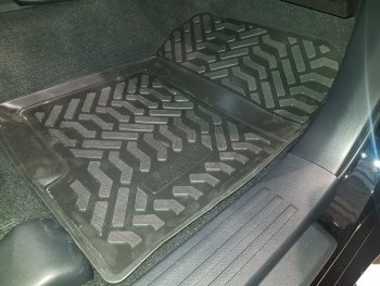1 989 р. Комплект ковриков в салон Aileron 3D (с подпятником)  Toyota Land Cruiser Prado  J150 (2017-2020) 2-ой рестайлинг  с доставкой в г. Кемерово. Увеличить фотографию 3